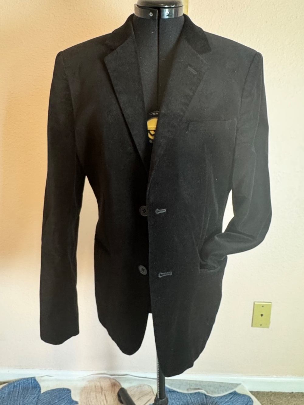 H&M Men’s Size 38R Velvet 2 Button Slim Fit Jacket Blazer Modern